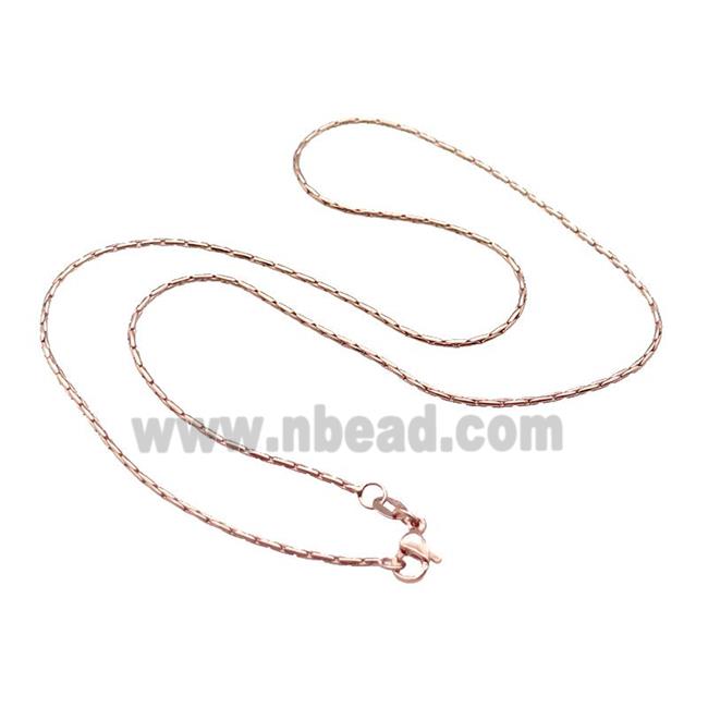 Copper Necklace Chain Unfaded Rose Gold