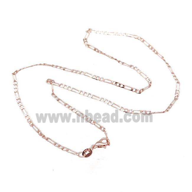 Copper Necklace Chain Unfaded Rose Gold