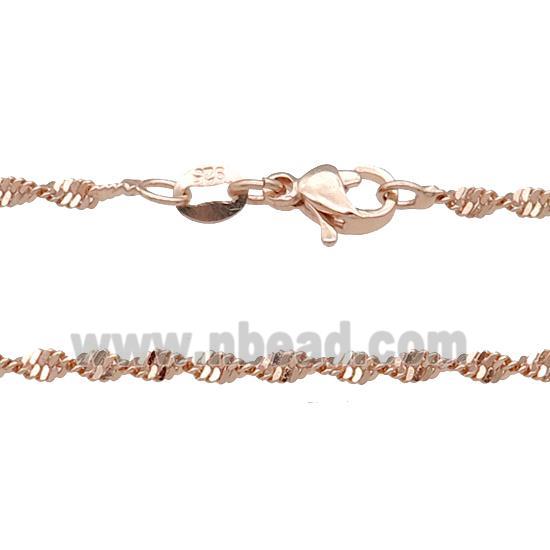 Copper Necklace Chain Unfaded Rose Gold