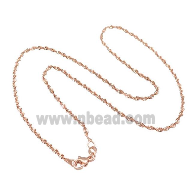 Copper Necklace Chain Unfaded Rose Gold