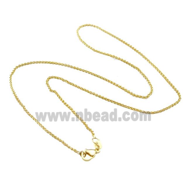 Copper Necklace Chain Unfaded Gold Plated