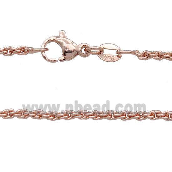 Copper Necklace Chain Unfaded Rose Gold