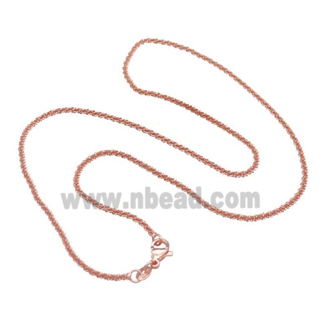 Copper Necklace Chain Unfaded Rose Gold