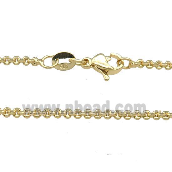 Copper Necklace Chain Unfaded Gold Plated