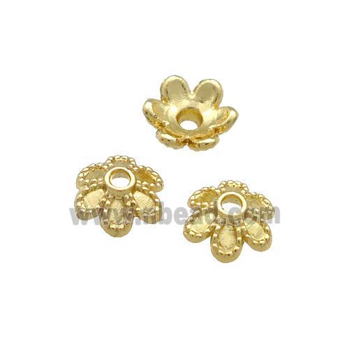 Copper BeadCaps Unfaded Gold Plated