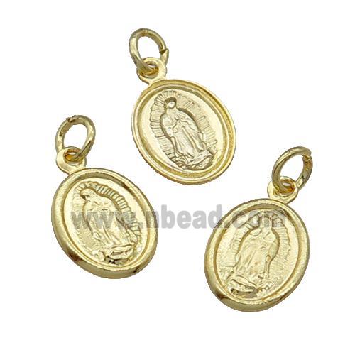 Copper Jesus Pendant Unfade 18K Gold Plated