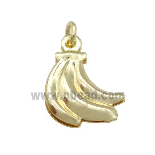 Copper Banana Pendant Unfade 18K Gold Plated