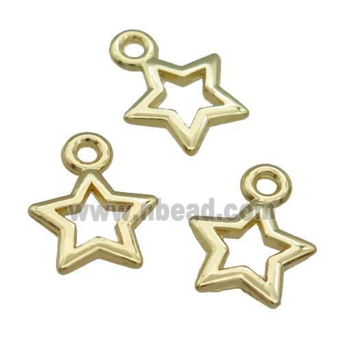 Alloy Star Pendant Unfade 18K Gold Plated