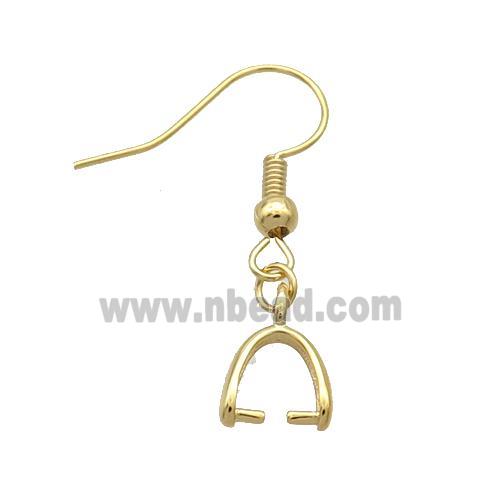 Copper Hook Earring Unfade Gold Plated