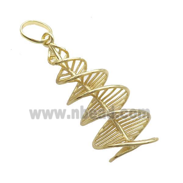 copper Pendant Gold Plated