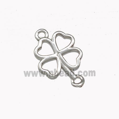 Copper Clover Connector Platinum Plated