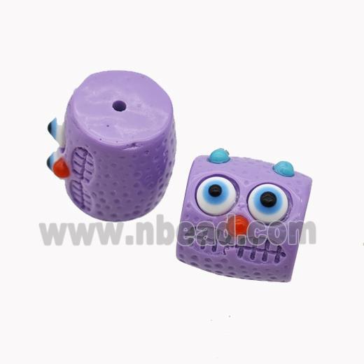 Purple Resin Monster Beads