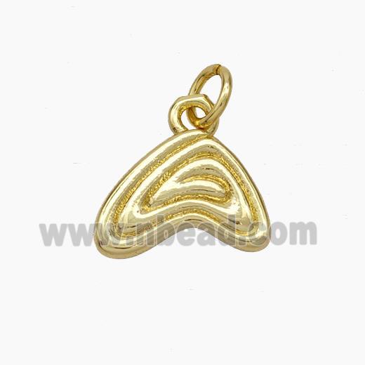 Copper Triangle Pendant Gold Plated