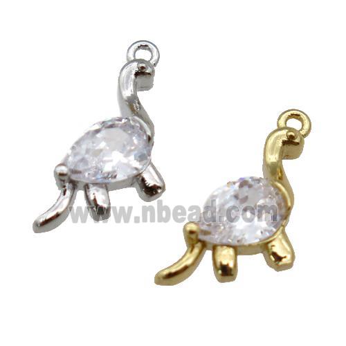 copper dragon pendant paved zircon, mixed