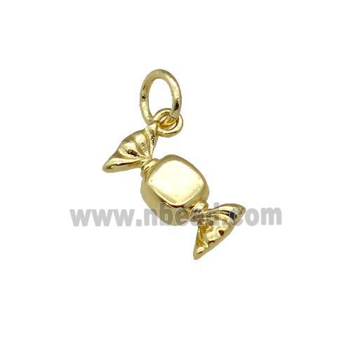 copper sweet pendant, gold plated