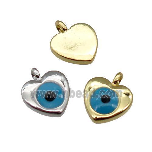 copper Hearteye pendant, mixed