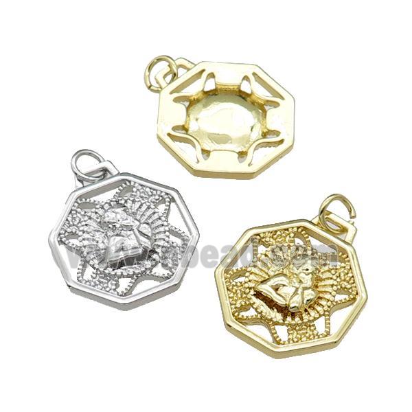 copper Angel pendant, mixed