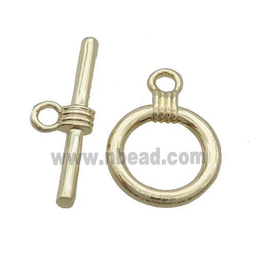 Copper Toggle Clasp Gold Plated