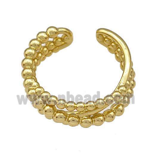 Copper Rings Gold Plated