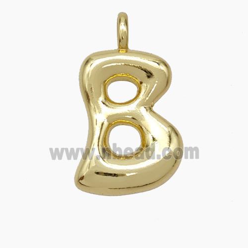 Copper Letter-B Pendant Gold Plated