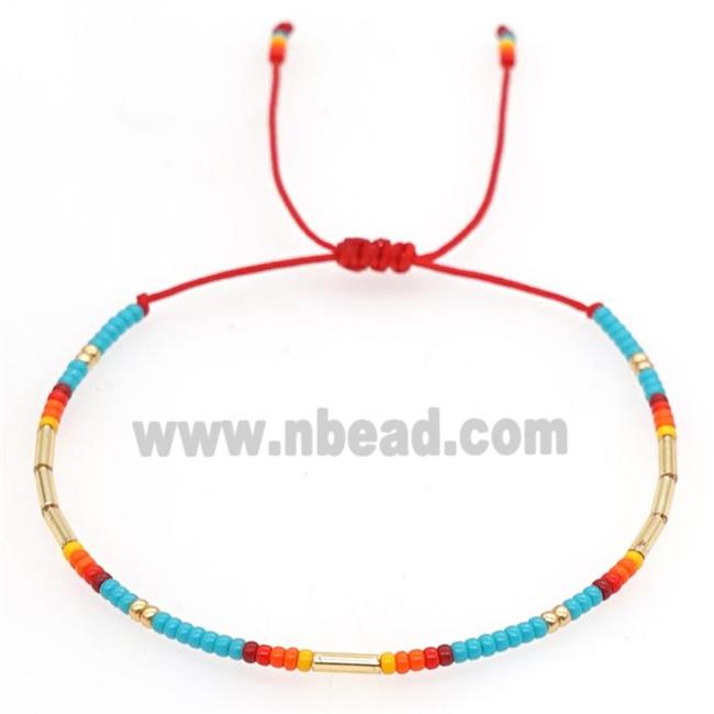 handmade miyuki seed glass Bracelet, adjustable