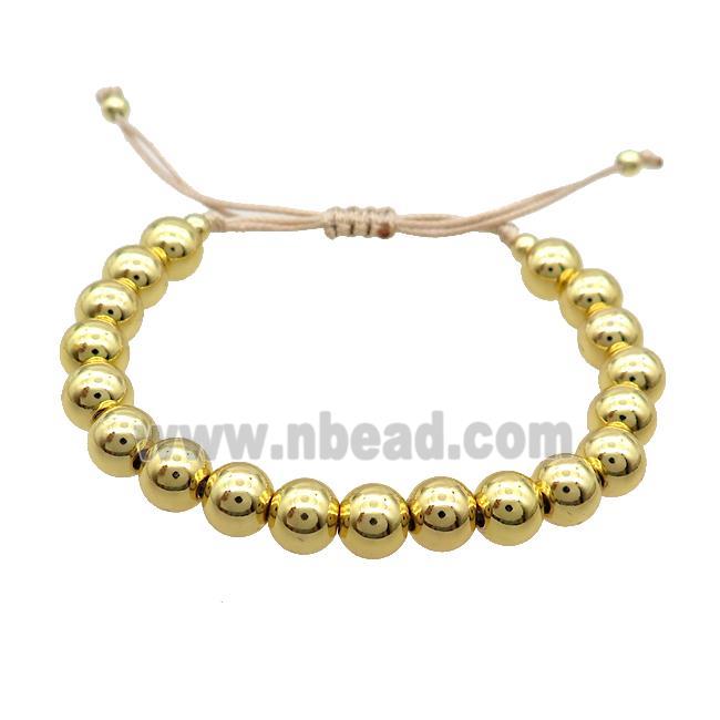 Copper Bracelet Adjustable Gold Plated