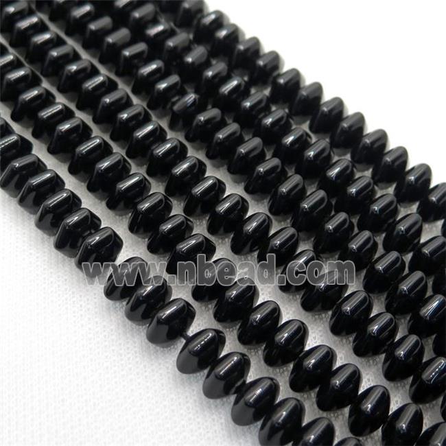 black onyx agate hexagon beads