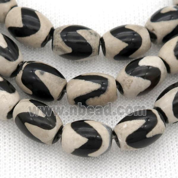 tibetan style Agate barrel beads