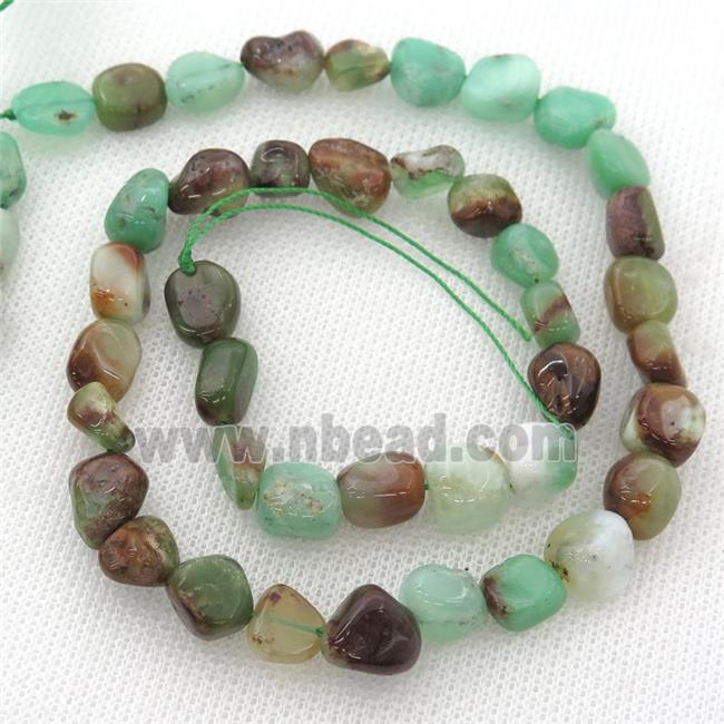 green Australian Chrysoprase chip beads