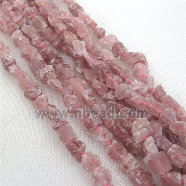 Strawberry Quartz chip beads