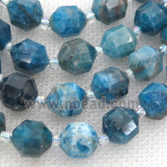 blue Apatite bullet beads
