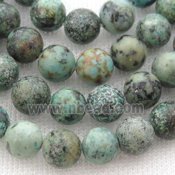 new African Turquoise round Beads, green