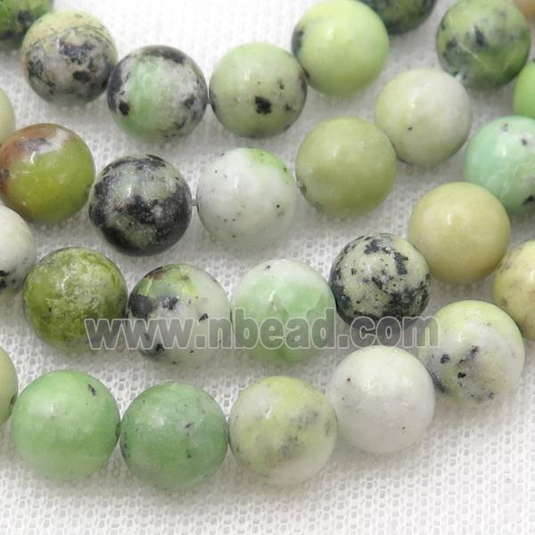 Australian Chrysoprase Beads, round