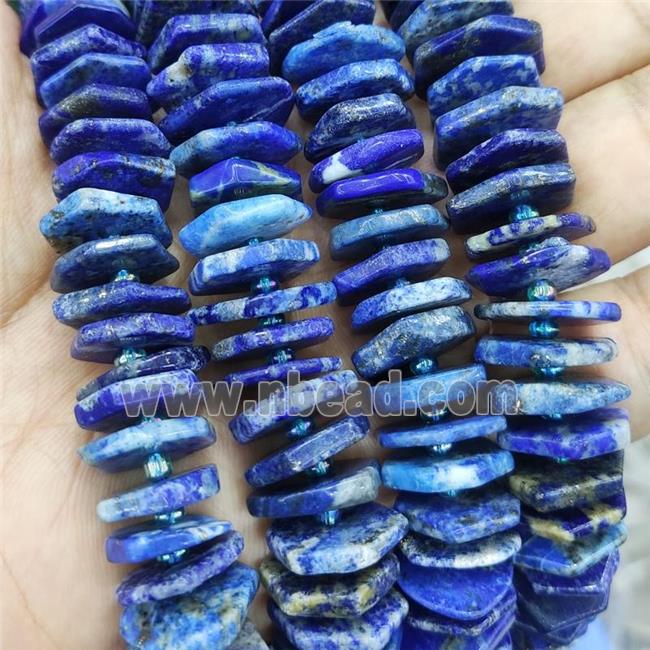 Natural Blue Lapis Lazuli Hexagon Spacer Beads
