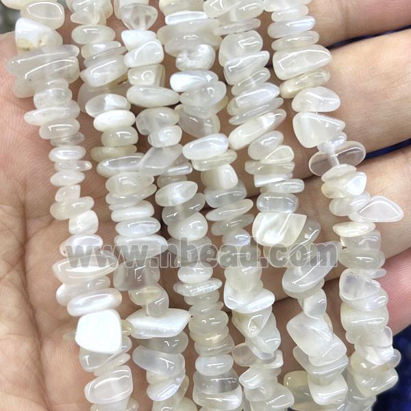 Gray MoonStone Chip Beads