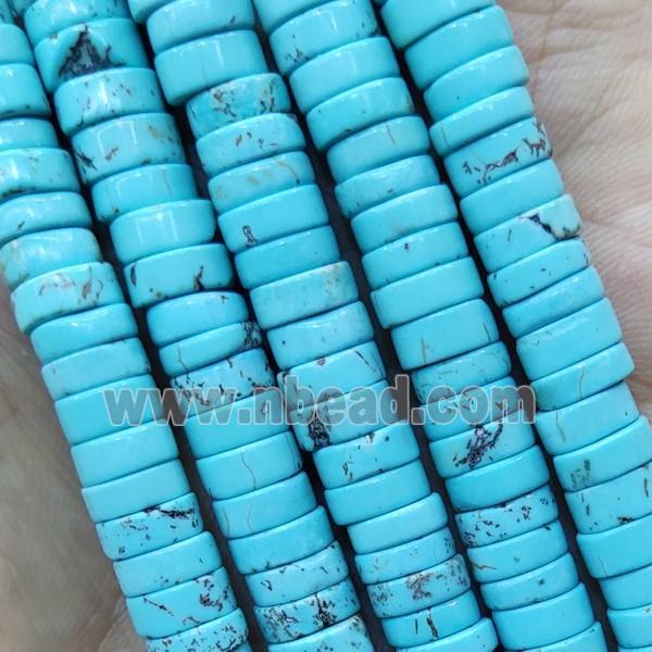 Blue Magnesite Turquoise Heishi Beads