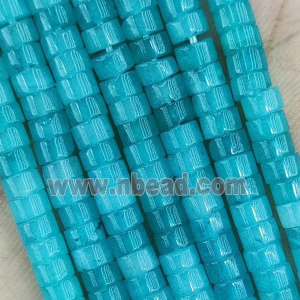 Green Dye Jade Heishi Beads