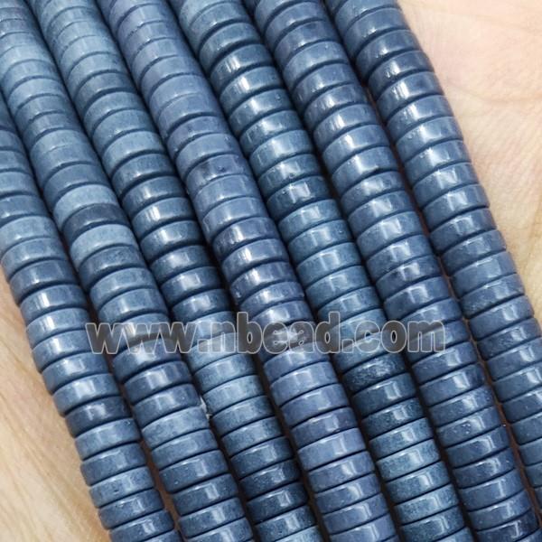 Seablue Oxidative Agate Heishi Beads