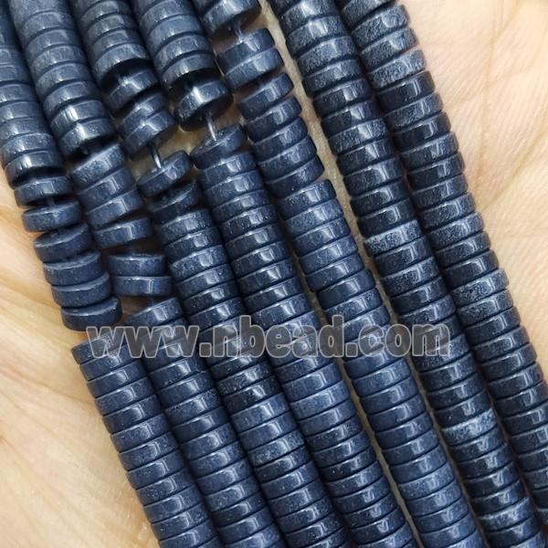 Inkblue Oxidative Agate Heishi Beads