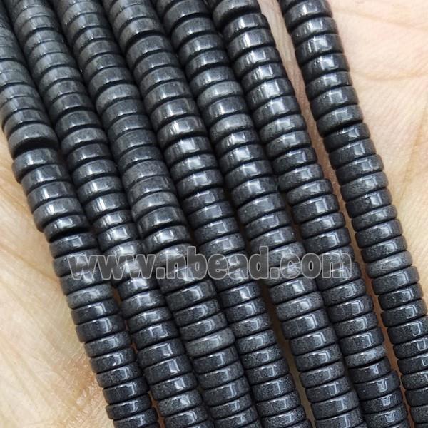 Darkgray Oxidative Agate Heishi Spacer Beads