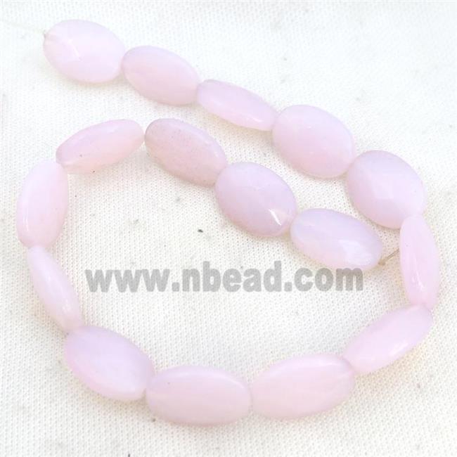 Pink Opalite Beads Faceted Oval