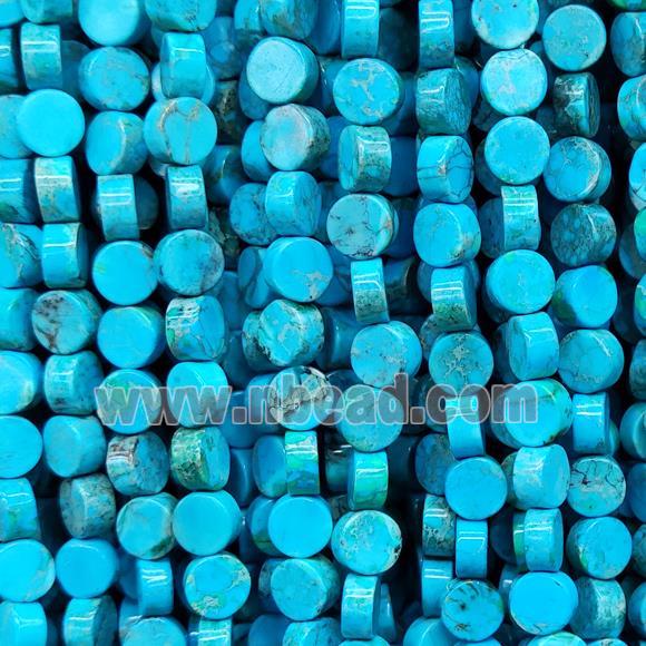 Imperial Jasper Coin Beads Blue Dye