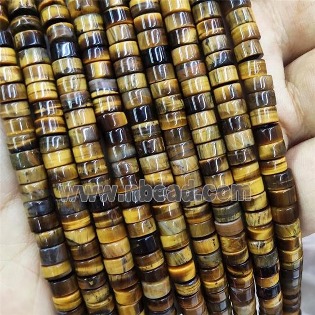 Natural Tiger Eye Stone Beads Heishi