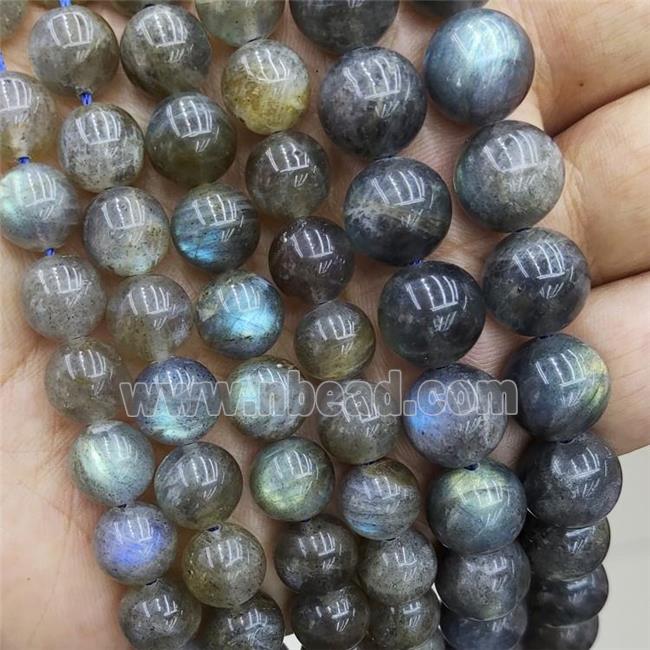 Natural Labradorite Beads Smooth Round