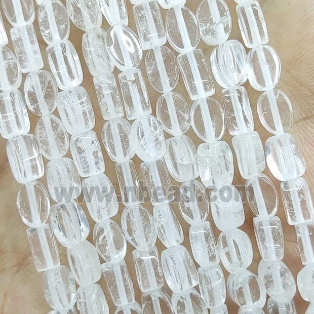 Clear Quartz Oval Beads