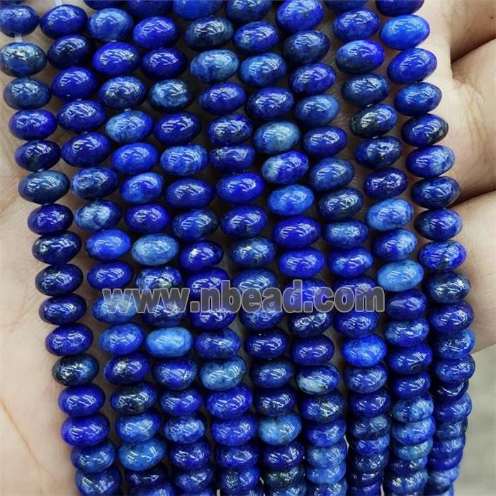 Natural Blue Lapis Lazuli Beads Smooth Rondelle
