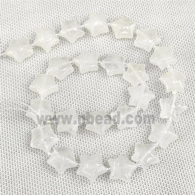 Natural Clear Quartz Star Beads Crystal