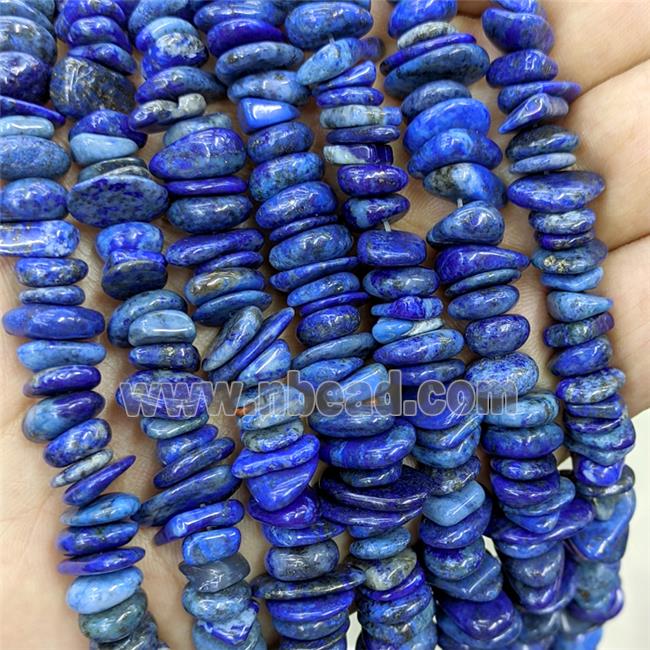 Natural Blue Lapis Lazuli Chips Beads Freeform