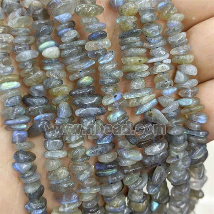 Natural Labradorite Beads Chips Freeform
