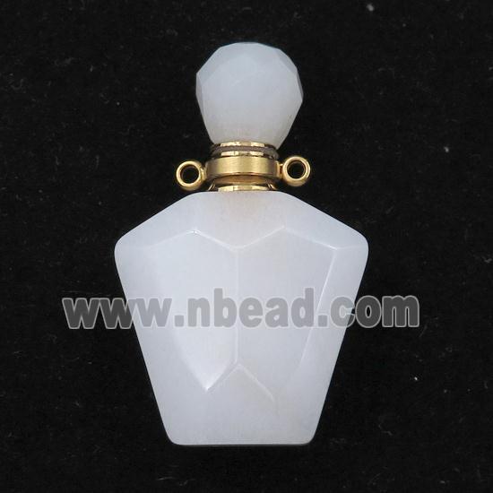 white Jasper perfume bottle pendant